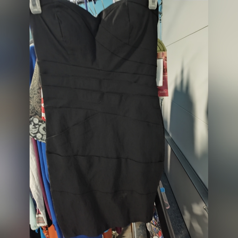 Nwt. Ladies Black Tube Top Dress size 7